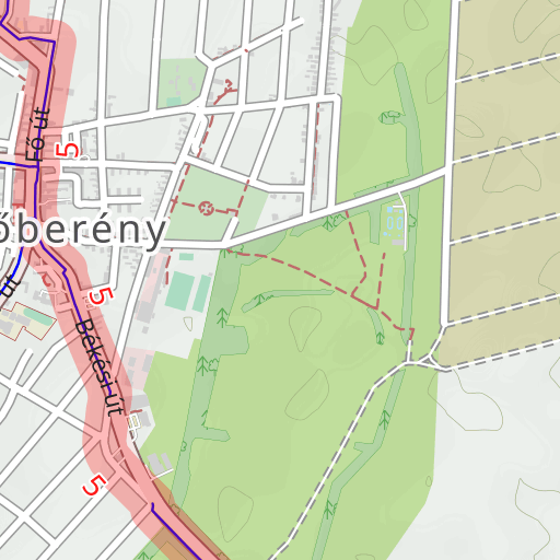 mezőberény térkép Mezőberény Magyarország kerékpárút térkép