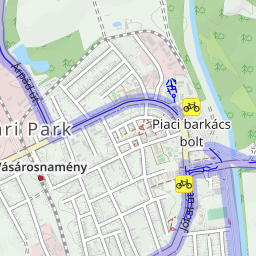 vásárosnamény térkép Vásárosnamény Magyarország kerékpárút térkép